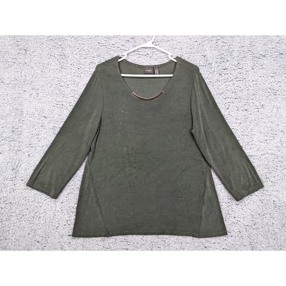Chico's Olive Green Blouse